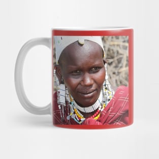 Portrait, Maasai (or Masai) Woman, East Africa Mug